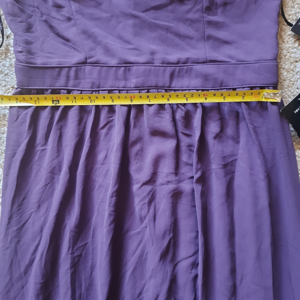 NWT Lulus - Women's Purple Maxi Dress - Large for tall growth - Picture 7 of 14
